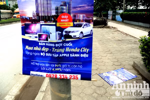 Chung cư, biêt thự đua nhau "trèo" cột điện mời gọi người mua ảnh 3