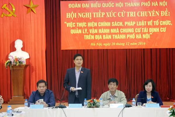 Hà Nội: Hoàn thành việc thành lập Ban quản trị nhà chung cư tái định cư trước tháng 4-2017 ảnh 1