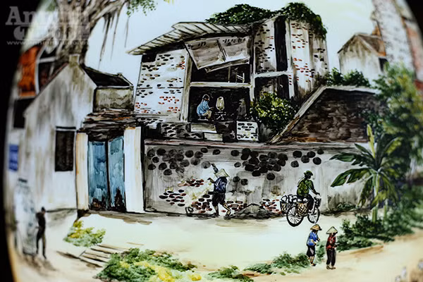 Làng quê Việt Nam qua những tác phẩm gốm Bát Tràng độc đáo ảnh 6 Làng quê Việt Nam qua những tác phẩm gốm Bát Tràng độc đáo ảnh 6
