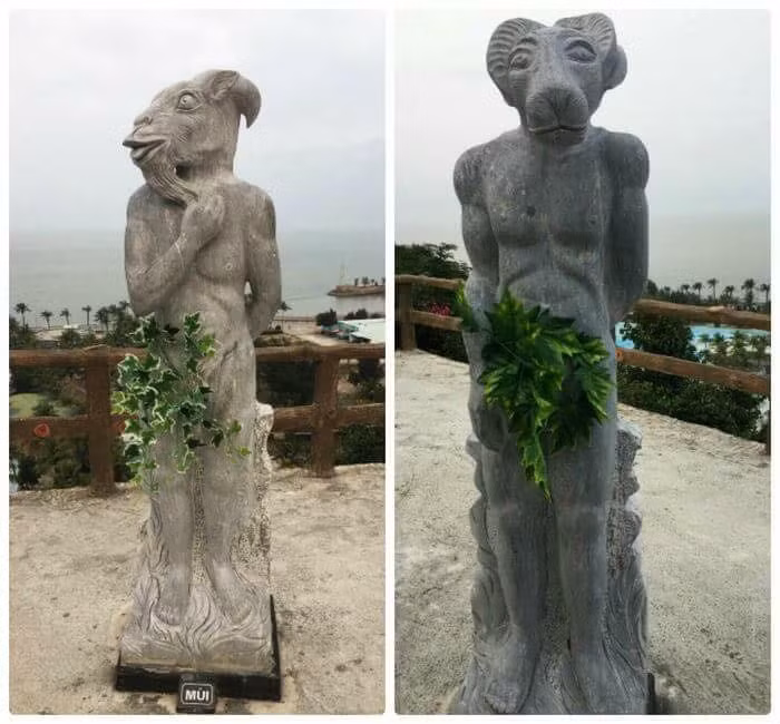 Mạng xã hội lại 'dậy sóng' khi vườn tượng 12 con giáp 'khỏa thân' được che nho xanh, đỏ ảnh 3