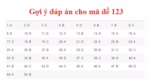 Gợi ý đáp án môn Toán kỳ thi THPT Quốc gia 2017 ảnh 5