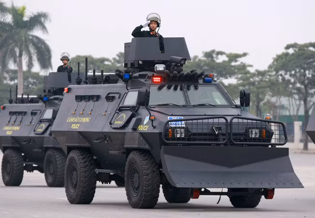Tổng duyệt diễn tập phương án bảo vệ Đại hội Đảng ảnh 1