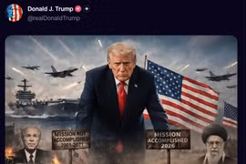 Cuộc chiến Mỹ - Iran chạm mốc 6 tháng: Tổng thống Trump tuyên bố 'không vội'