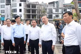 Tổng Bí thư, Chủ tịch nước Tô Lâm kiểm tra tiến độ công trình giao thông trọng điểm ở Hà Nội