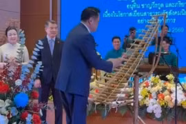 Thủ tướng Thái Lan Anutin Charnvirakul gây bất ngờ khi biểu diễn đàn T’rưng tại Hà Nội