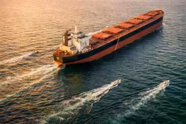 Tàu chở dầu đi qua eo biển Hormuz theo tuyến đường do Iran chỉ định