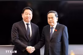 Chủ tịch Quốc hội Trần Thanh Mẫn tiếp lãnh đạo một số tập đoàn của Hàn Quốc
