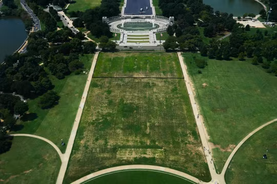 Ông Trump đổ lỗi 'kẻ phá hoại' khiến bãi cỏ National Mall tan hoang